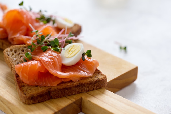 Toasts With Salmon