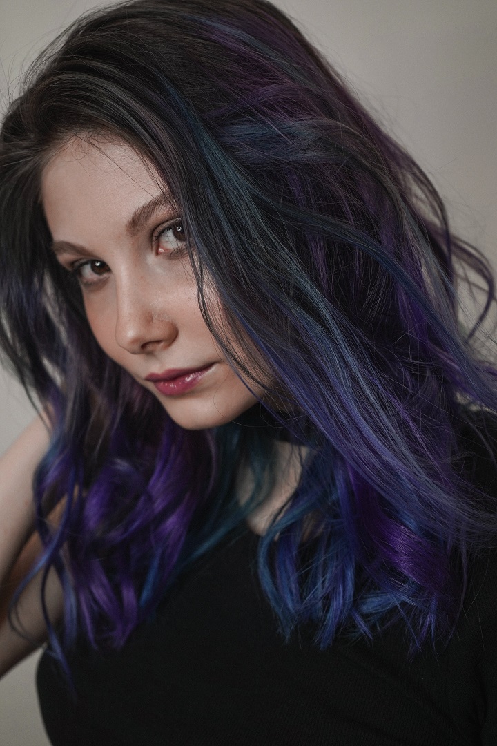 half purple